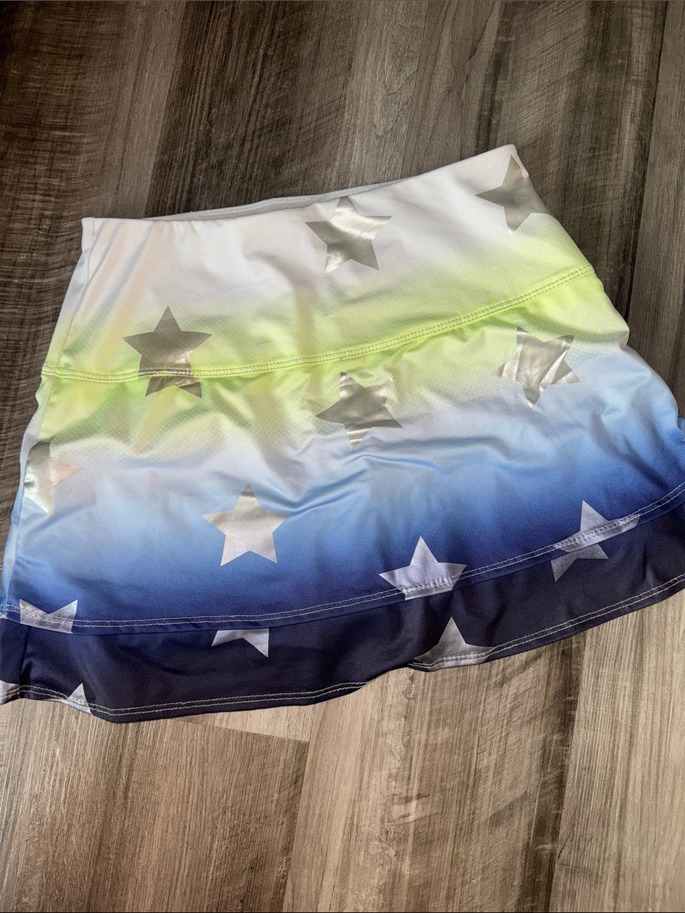 Lucky In Love Golf Tennis Skort Skirt XS 0-2 Blue athletic neon women’s tiered